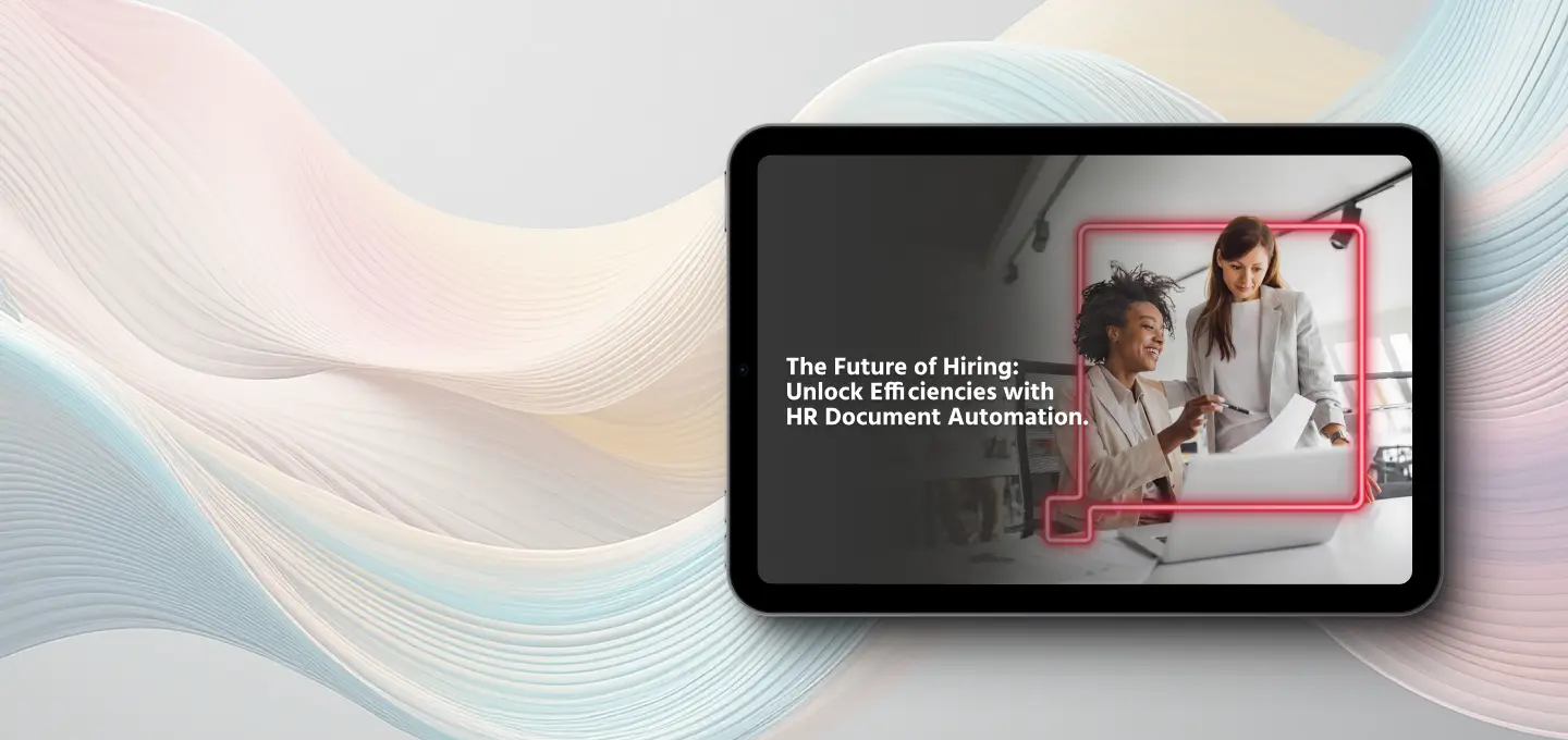 Tablet with two people on the display